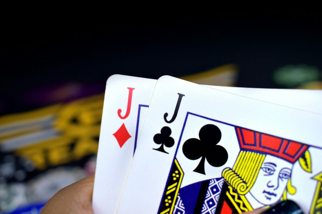 jacks of diamonds and clubs playing cards